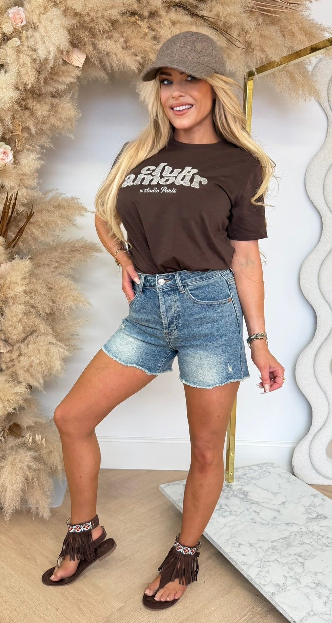 CLUB AMOUR T-SHIRT 1023 DARKCHOCO