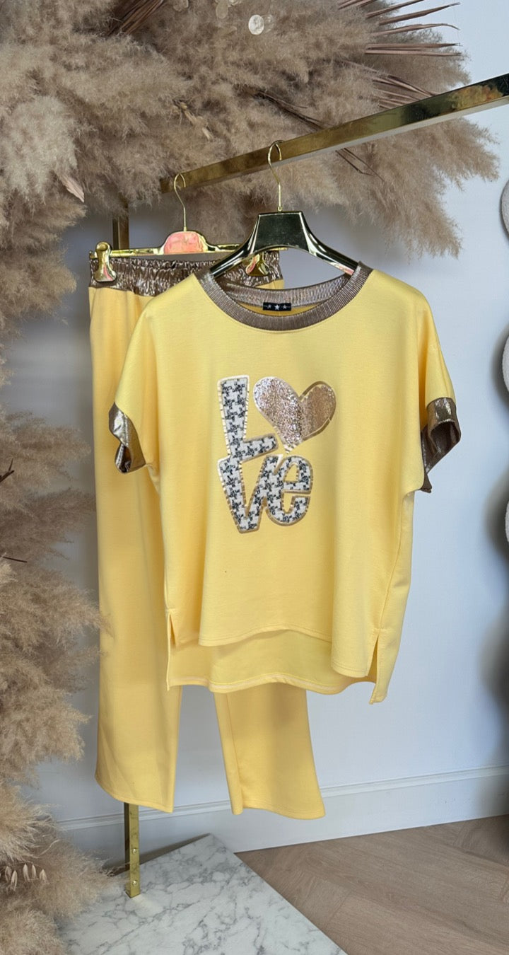 LOVE BIES TWO PIECE YELLOW