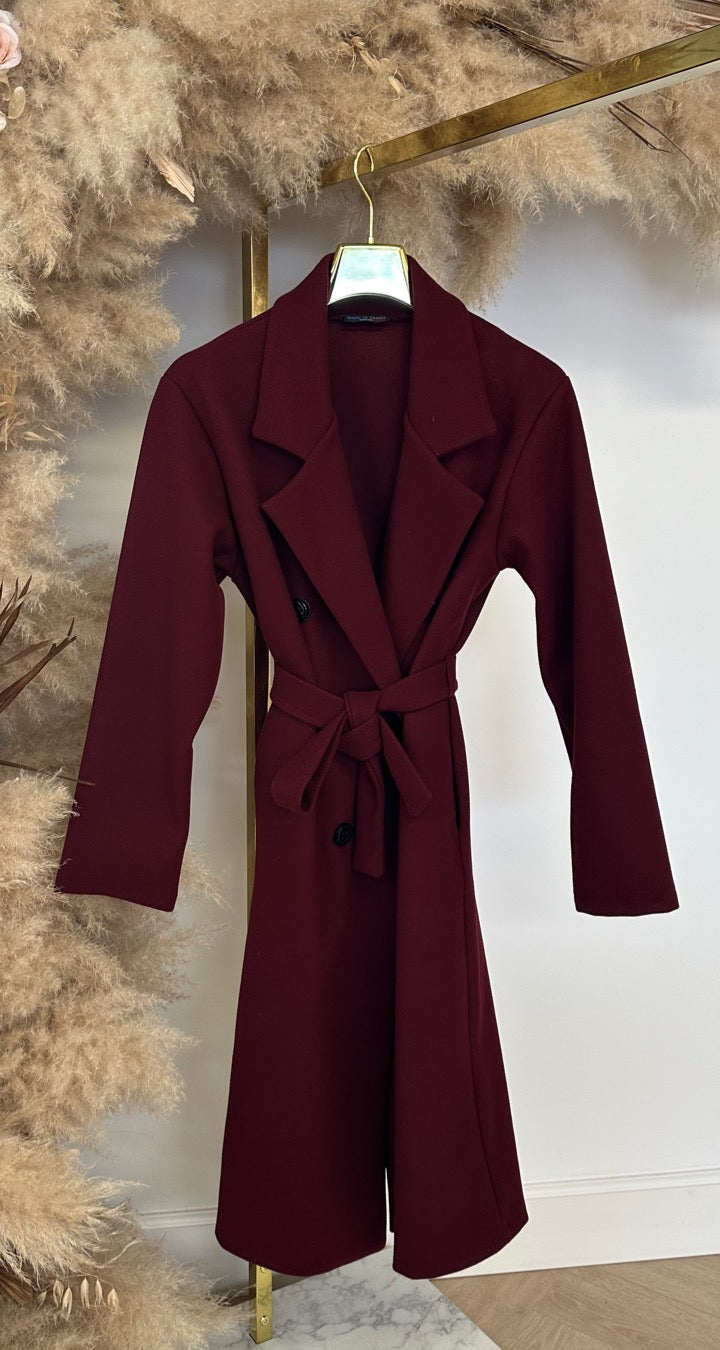 KARDASHIAN COAT BORDEAUX
