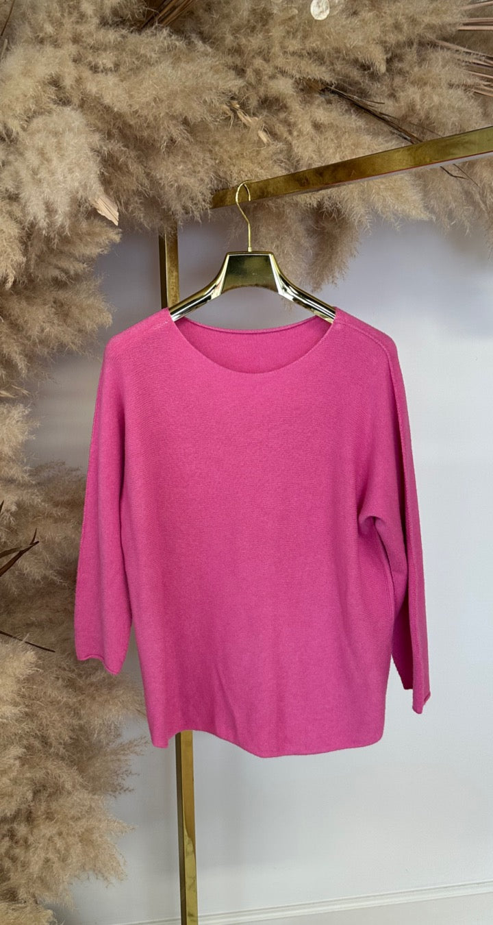 ROUND NECK TOP SWEETPINK