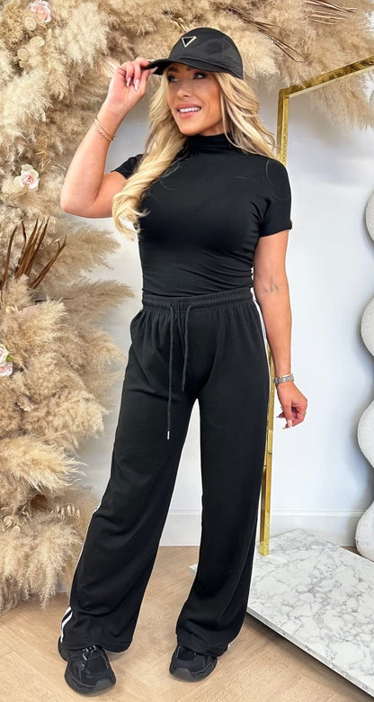 TURTLE NECK TEE 9165 BLACK