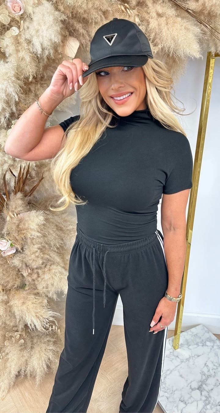 TURTLE NECK TEE 9165 BLACK