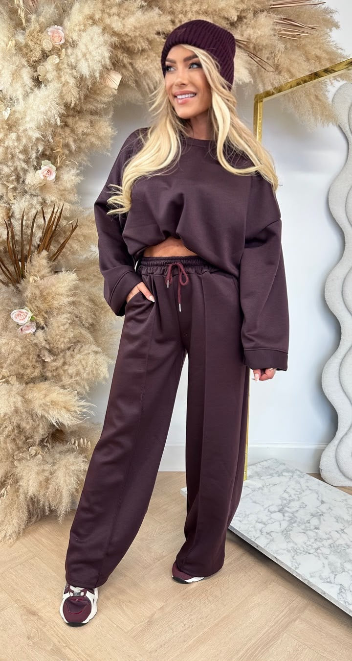 DJOEKE COMFY 2 PIECE SET BORDEAUX