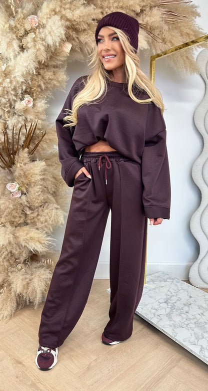 DJOEKE COMFY 2 PIECE SET BORDEAUX