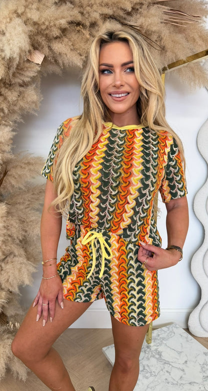 MELLE MESH SET YELLOW