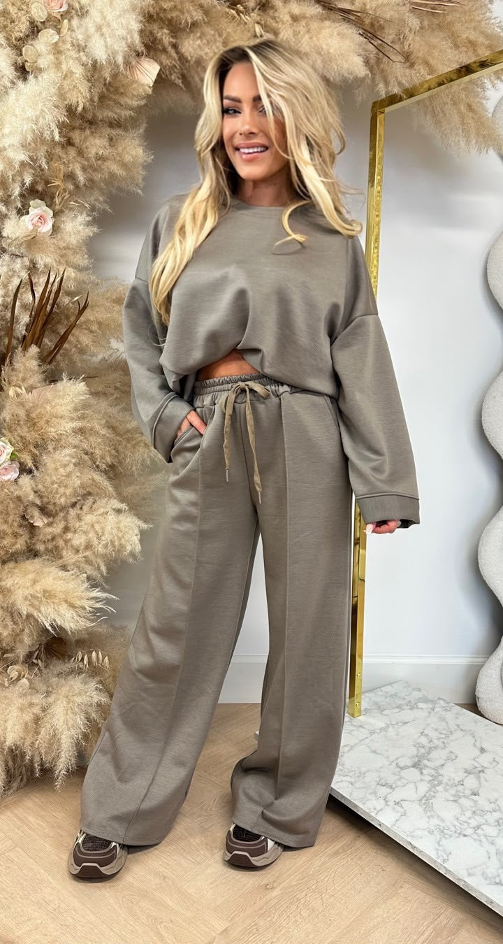DJOEKE COMFY 2 PIECE SET TAUPE