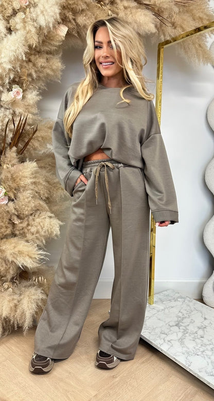 DJOEKE COMFY 2 PIECE SET TAUPE