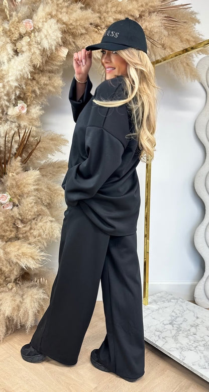 DJOEKE COMFY 2 PIECE SET BLACK