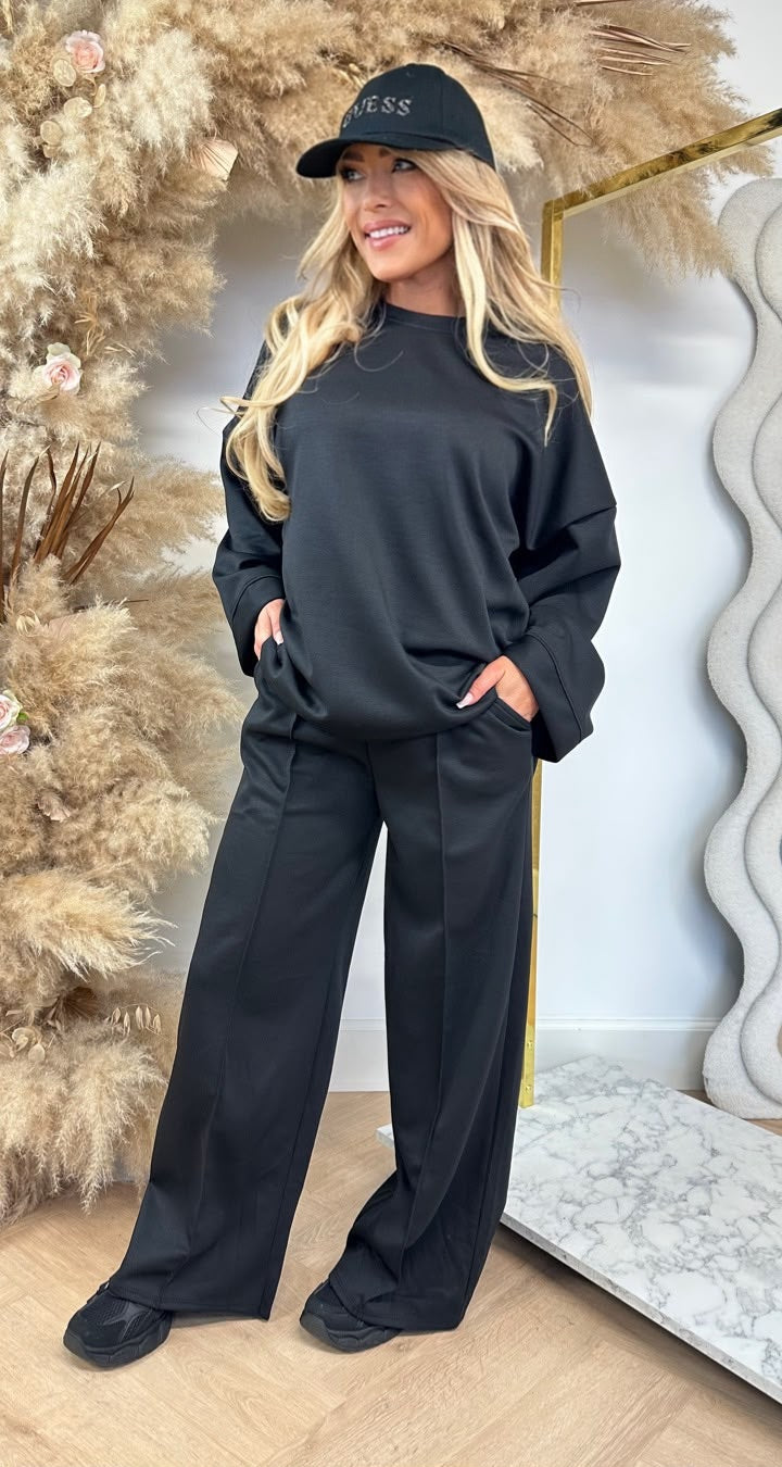 DJOEKE COMFY 2 PIECE SET BLACK