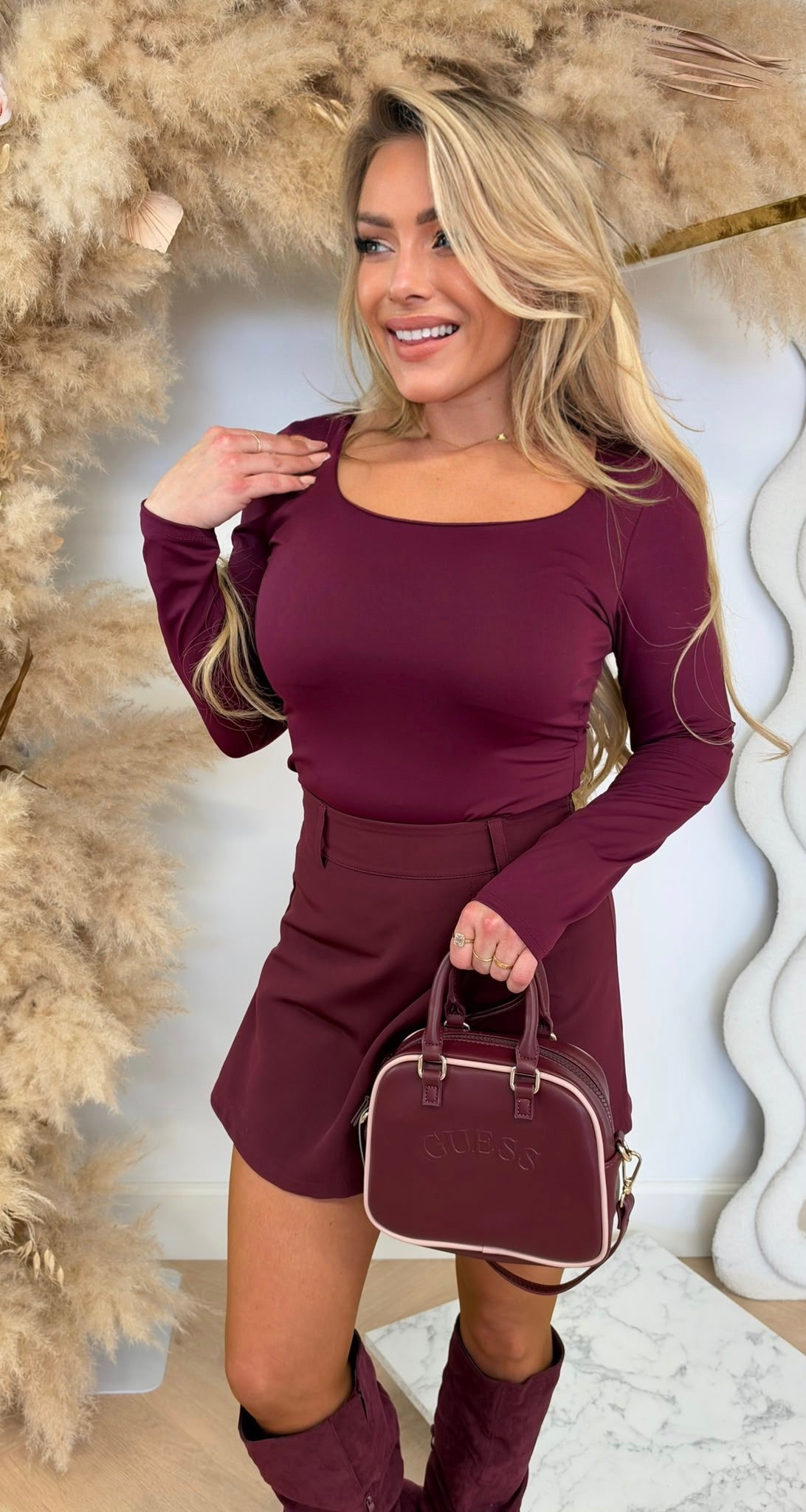 MILLY BASIC TRAVEL T-SHIRT MANCHES LONGUES ROSE PÂLE
