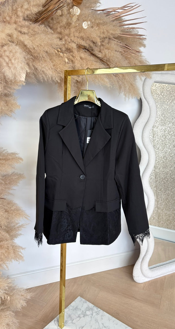 LACE BLAZER 52612 BLACK