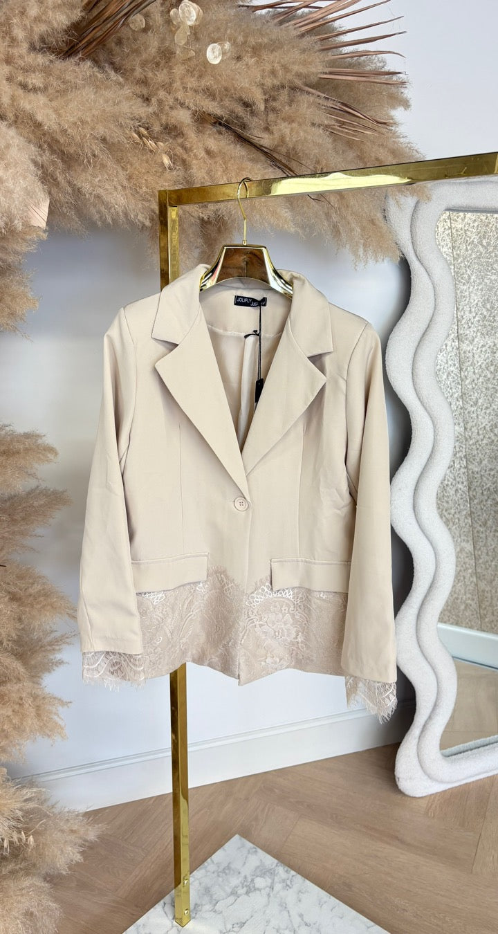 LACE BLAZER 52612 BEIGE