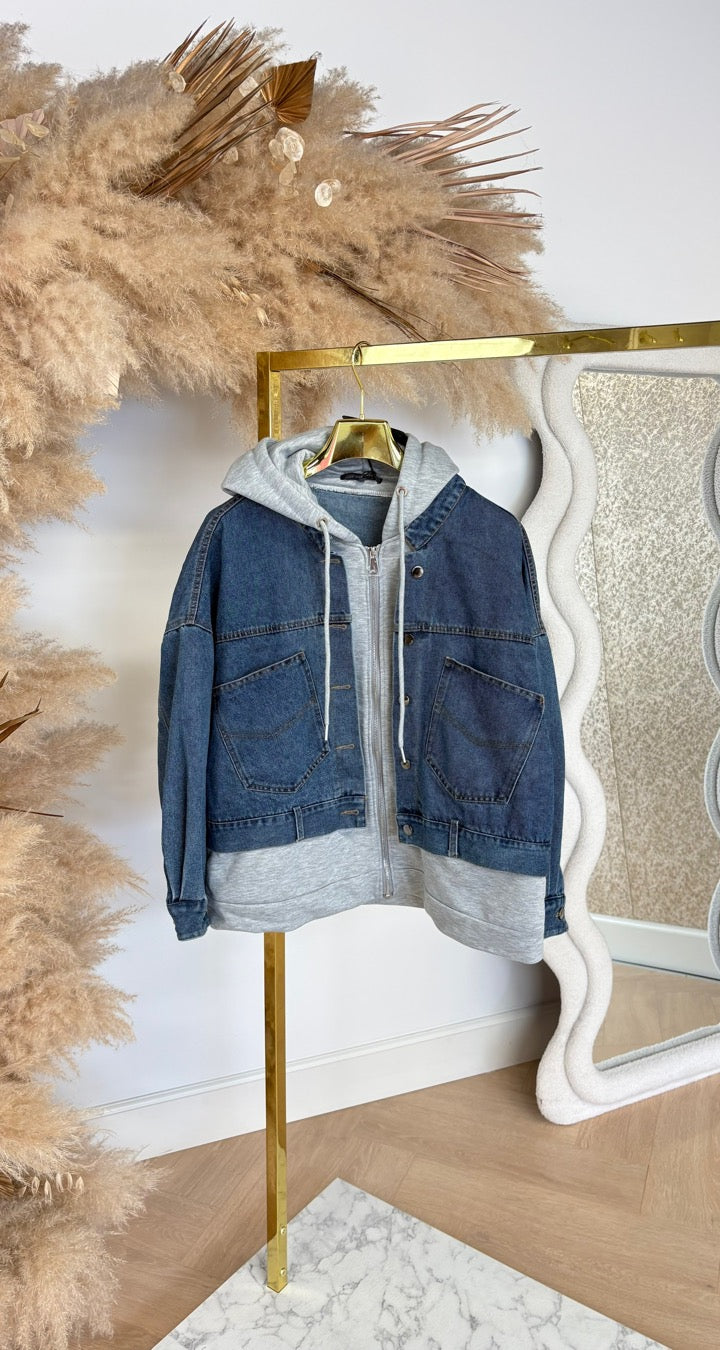 DENIM JACKET 8299 GREY