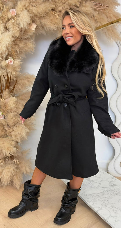 KATJA TRENCH COAT BLACK