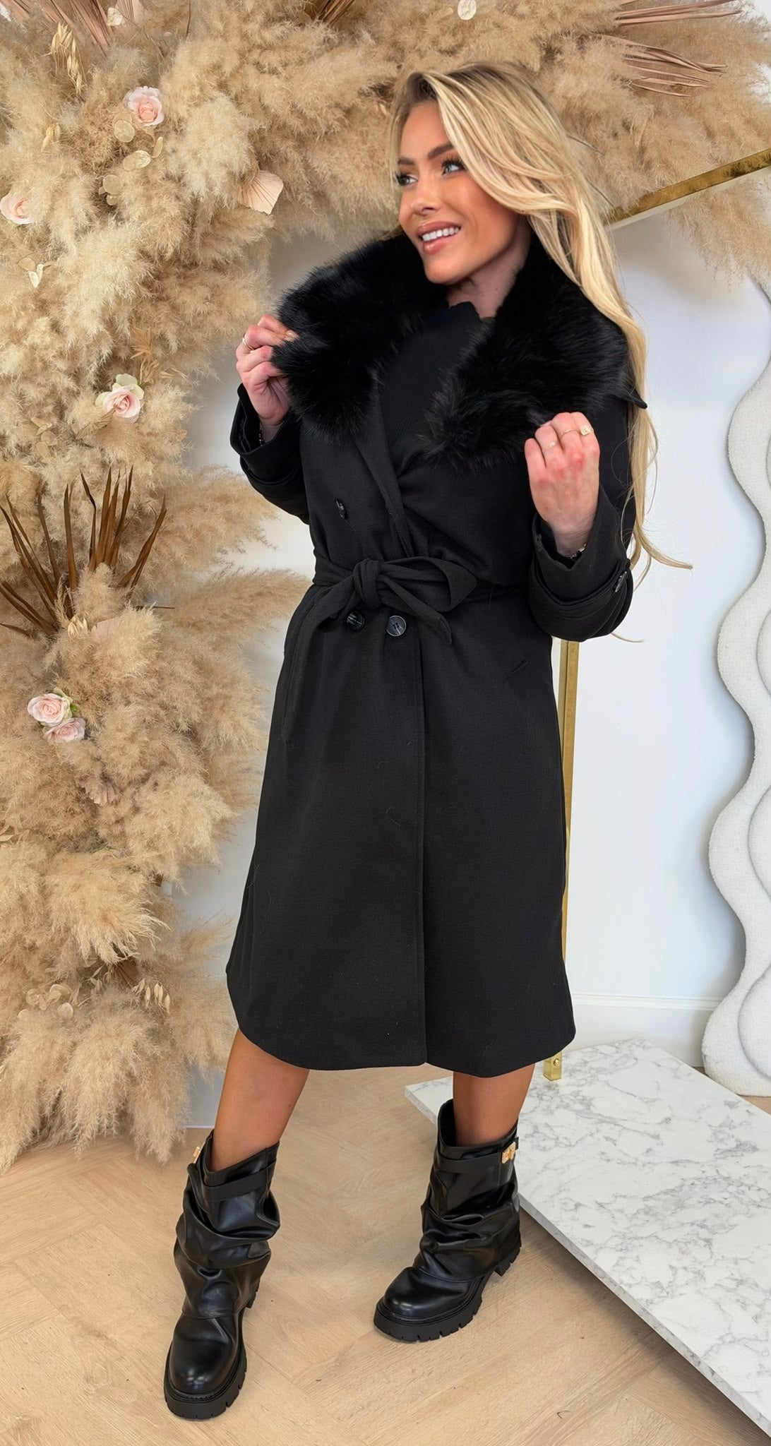 KATJA TRENCH COAT BLACK