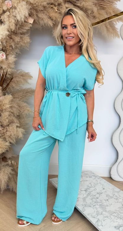 MIRANDA 2 PIECE SET AQUA