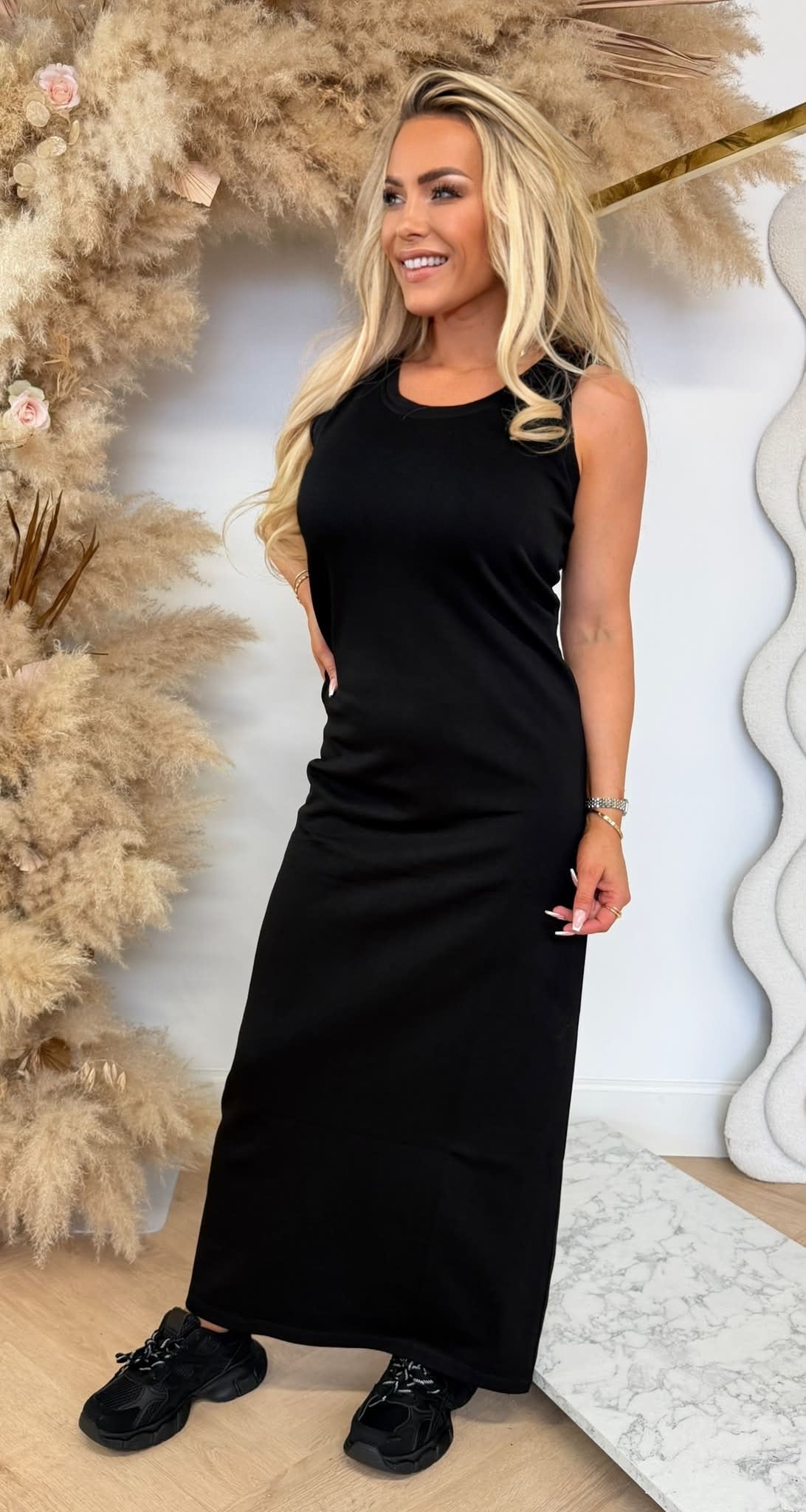 BASIC MAXI DRESS 1021 BLACK