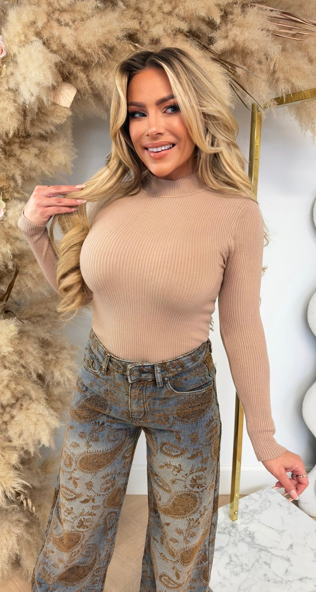 MUSTHAVE RIB TOP 18002 BEIGE