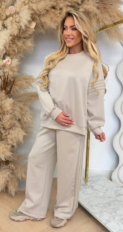 NAOMI GOLDY SET BEIGE