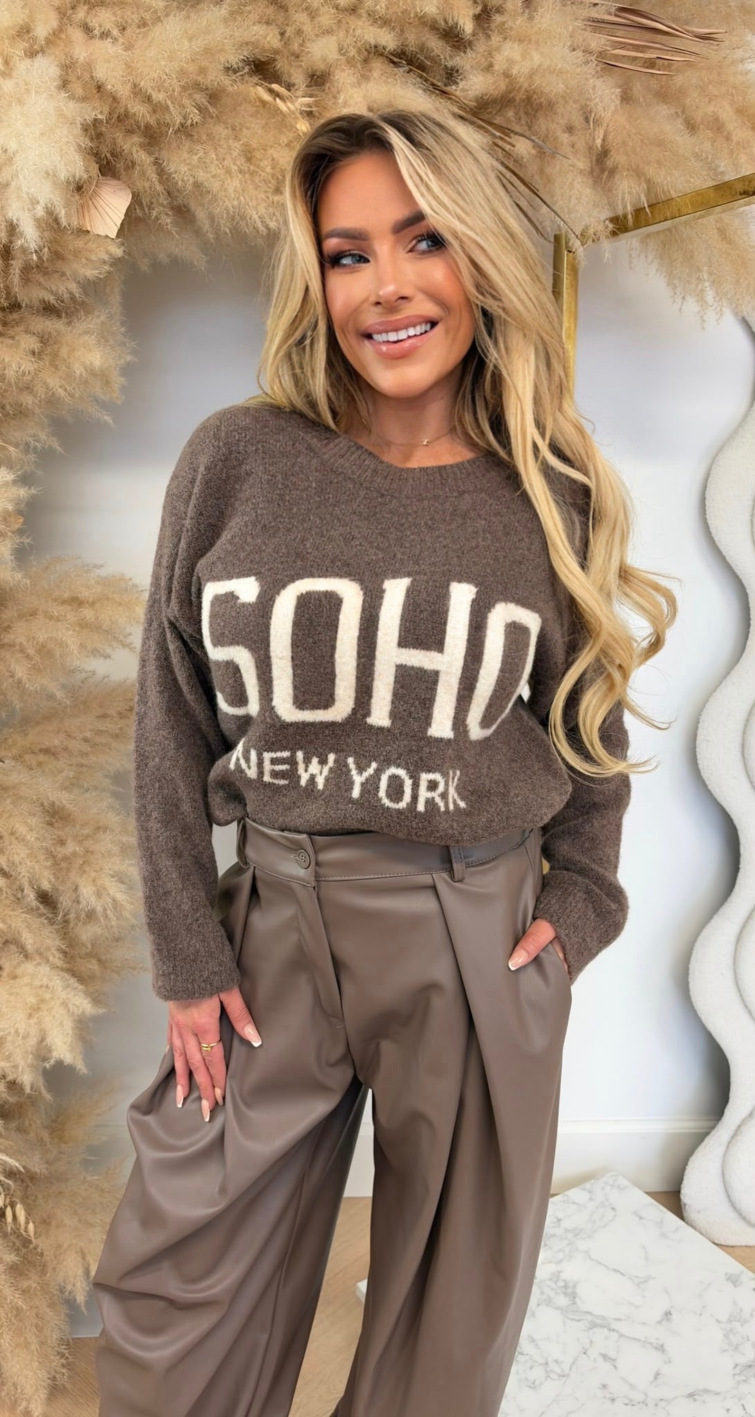 NEW SOHO SOFT SWEAT TAUPE