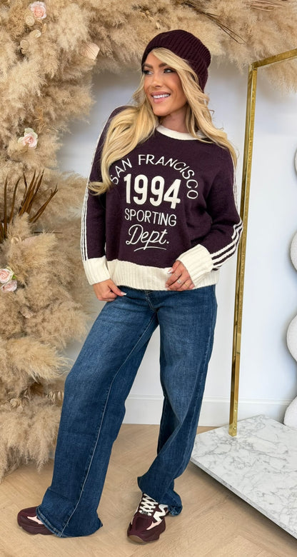 SAN FRANCISCO SWEAT 3831421 BORDEAUX