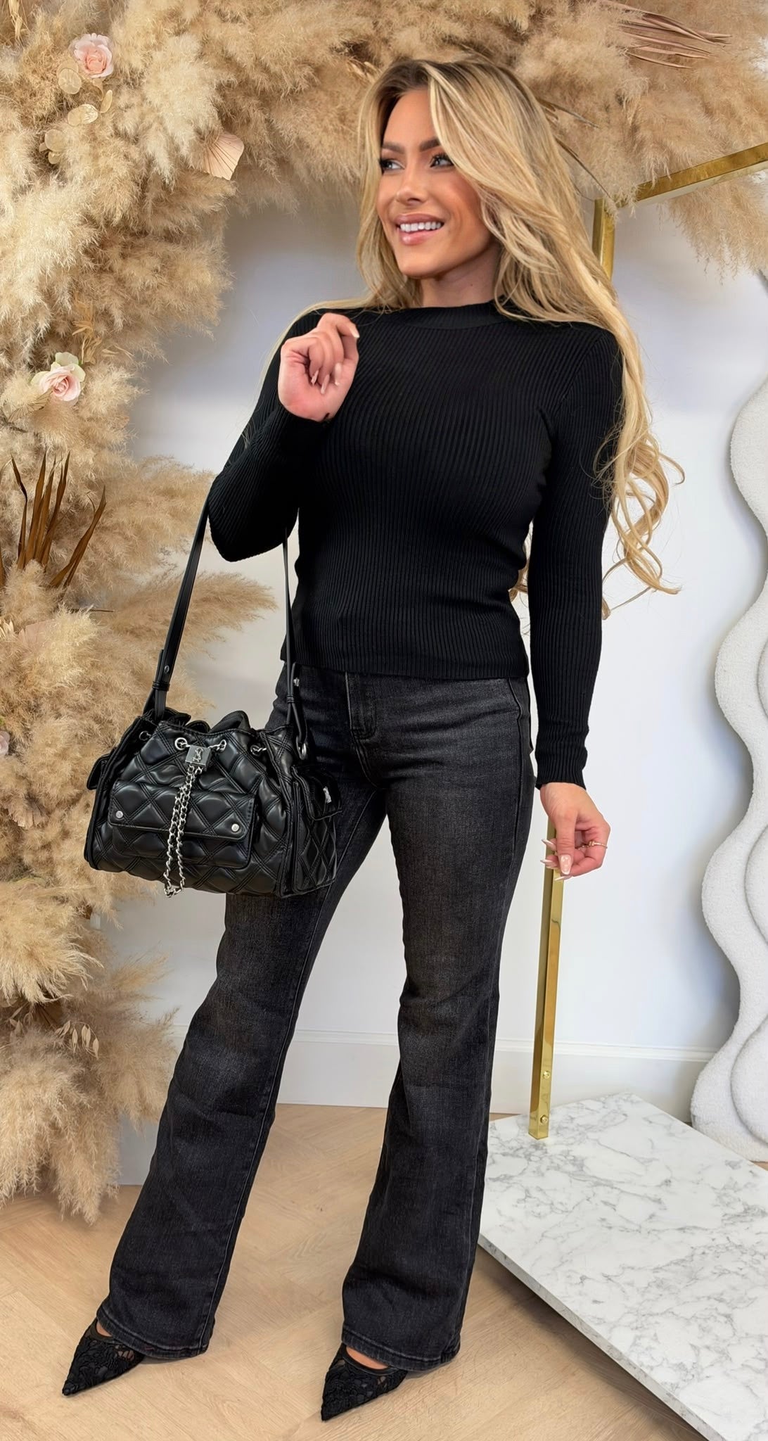 MUSTHAVE RIB TOP 18002 BLACK