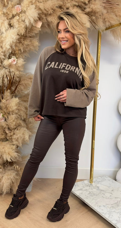 CALIFORNIA 1998 SWEAT TAUPE
