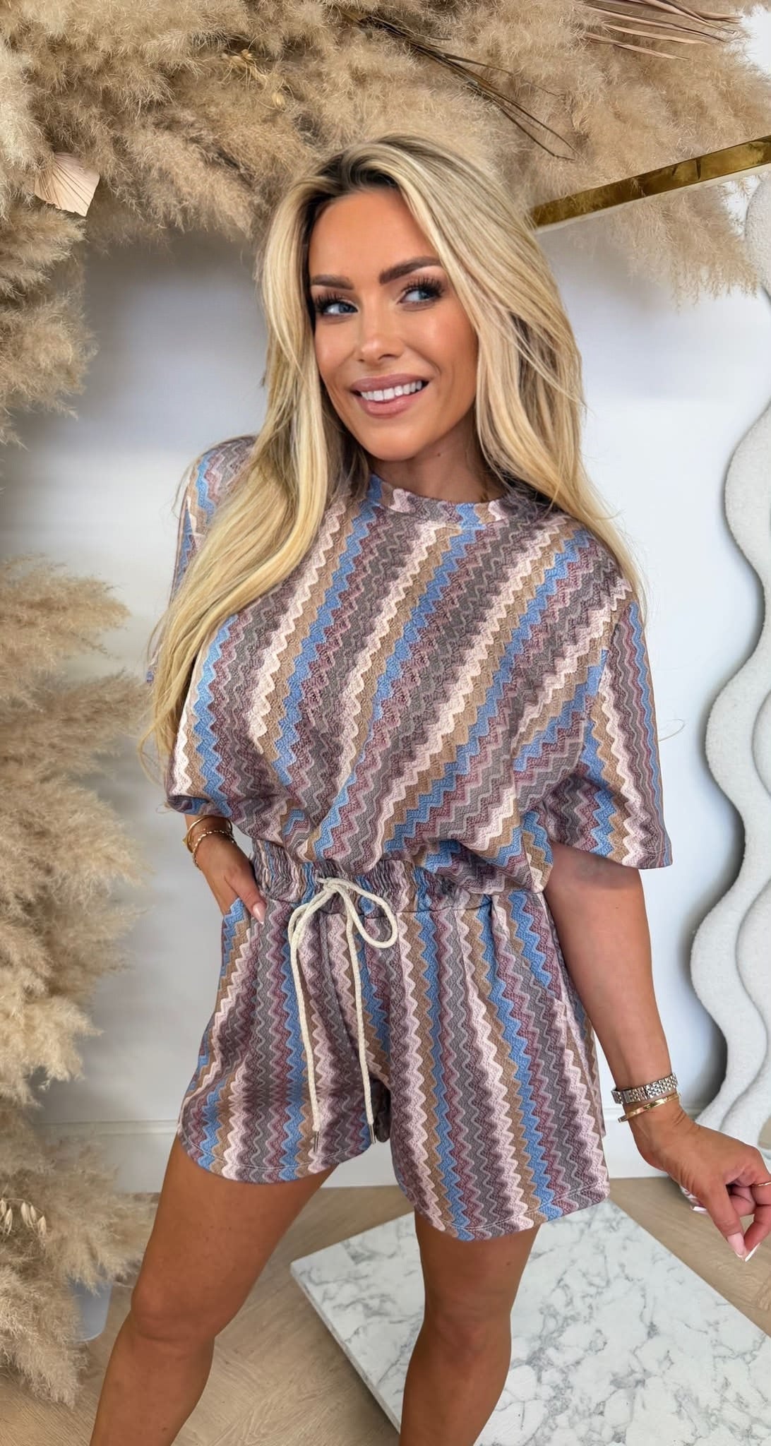 KRETA CROPPED 2 PIECE SET GREY