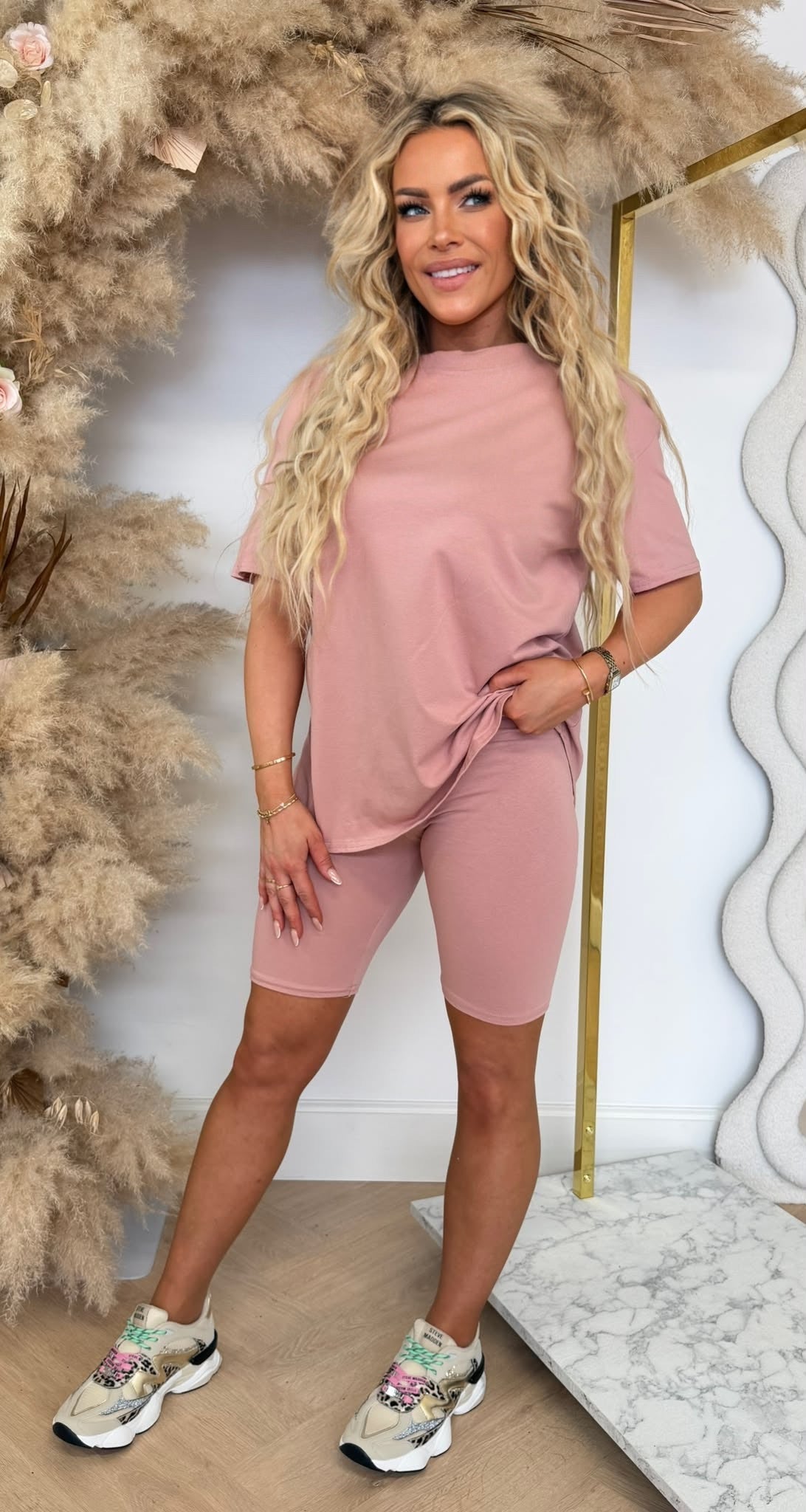 BASIC BIKER SET OLDPINK