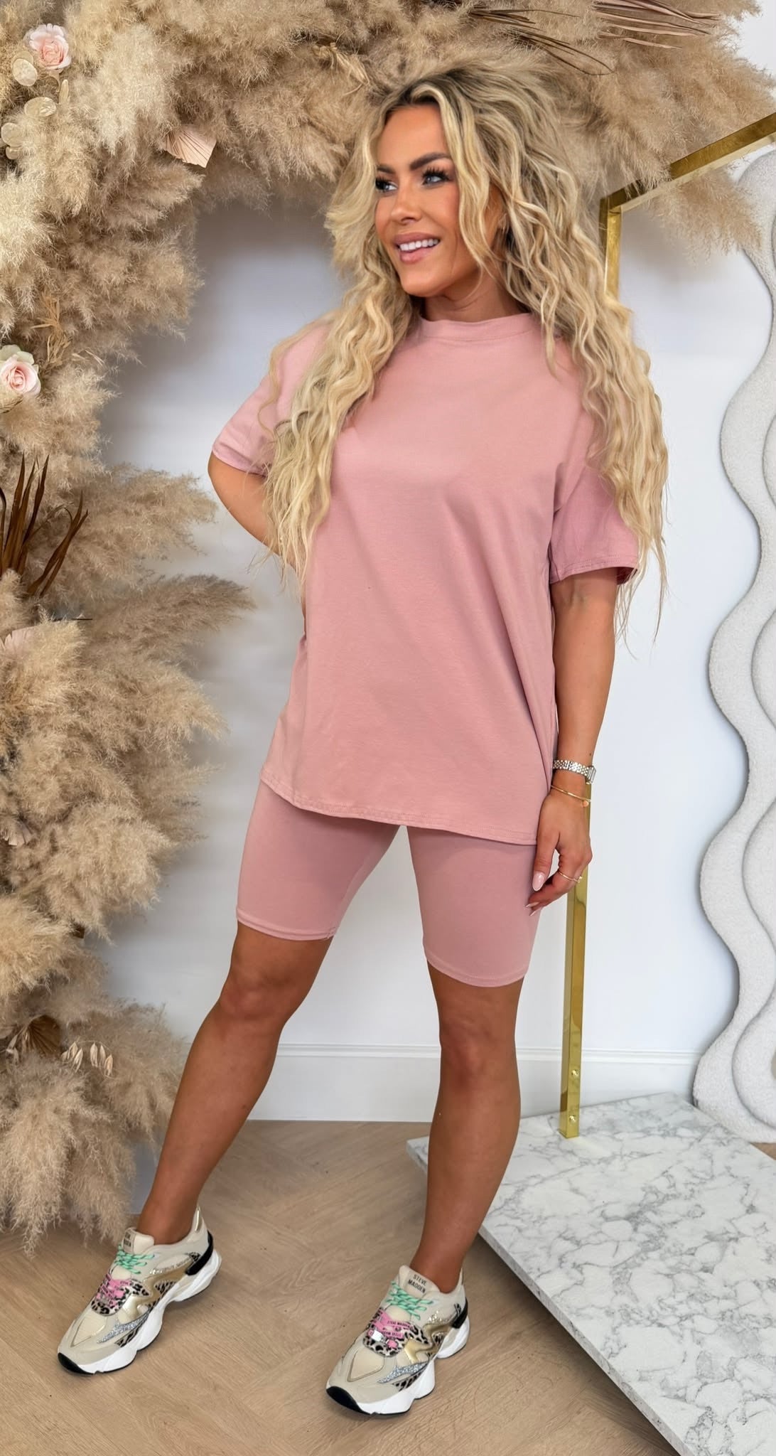 BASIC BIKER SET OLDPINK