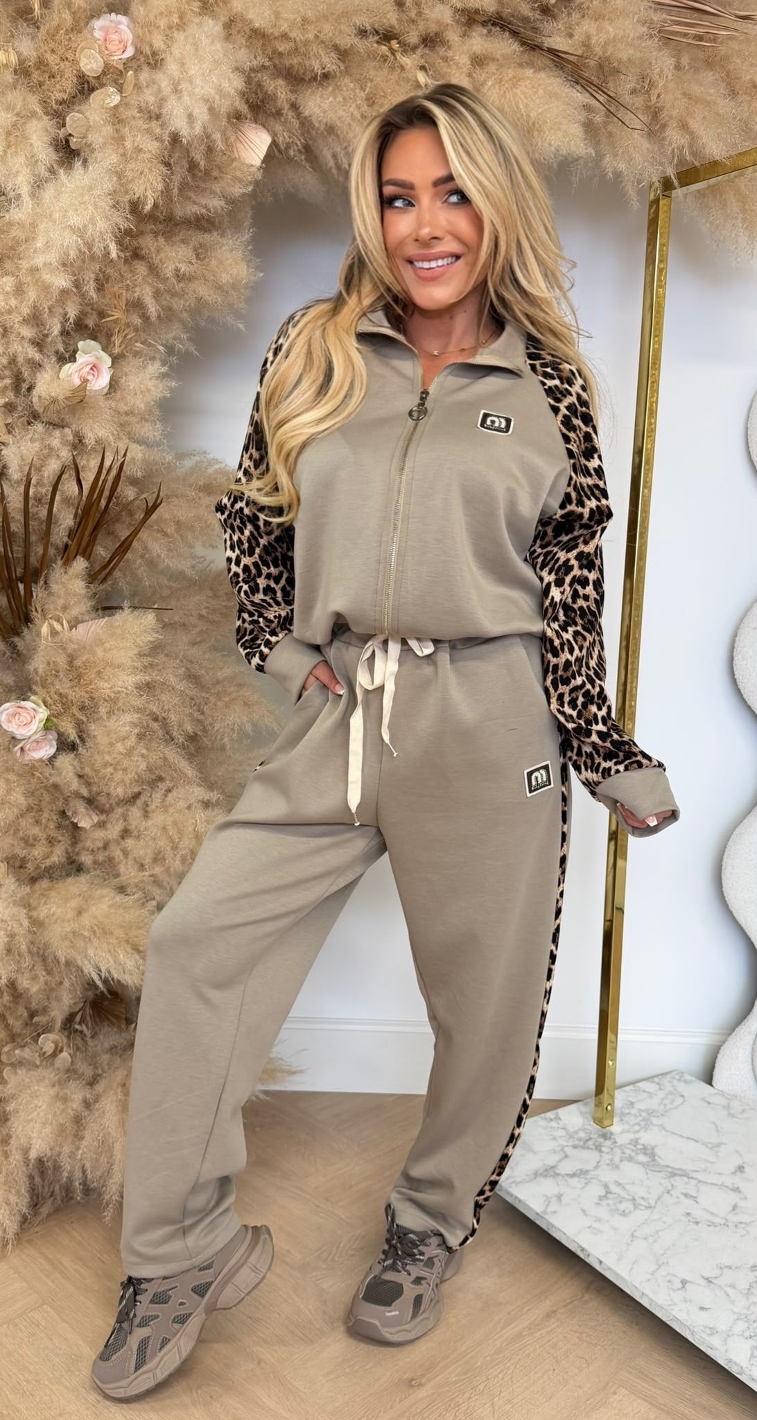 MONICA LEO SET BEIGE