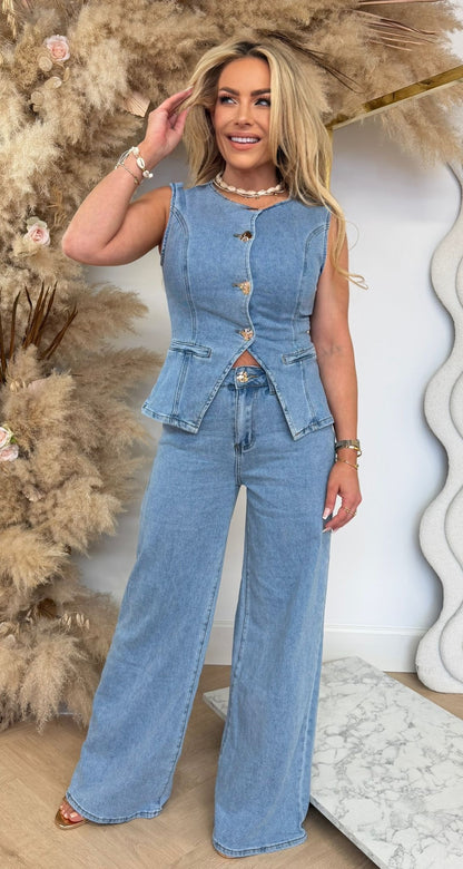 GOYA TWO PIECE SET YX1110 DENIMBLUE