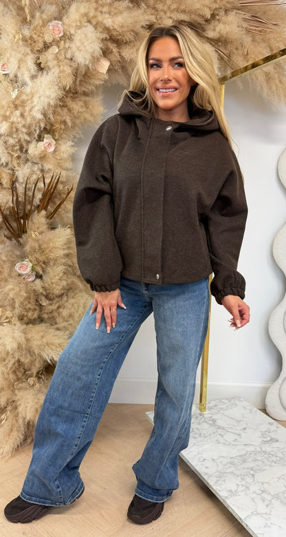 CAPUCHON SOFT JACKET BROWN