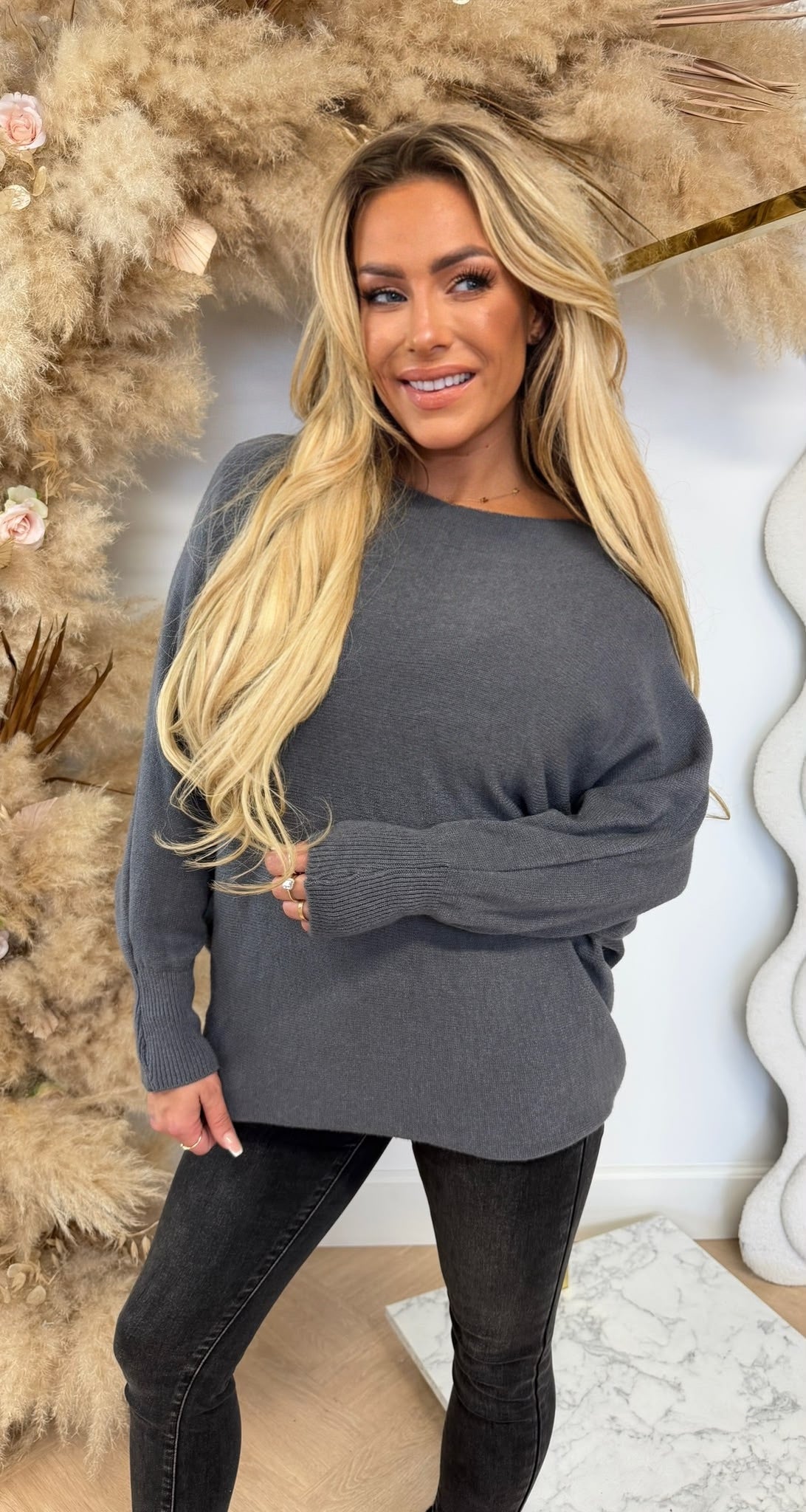 CHARLOTTE VLEERMUIS TOP GREY