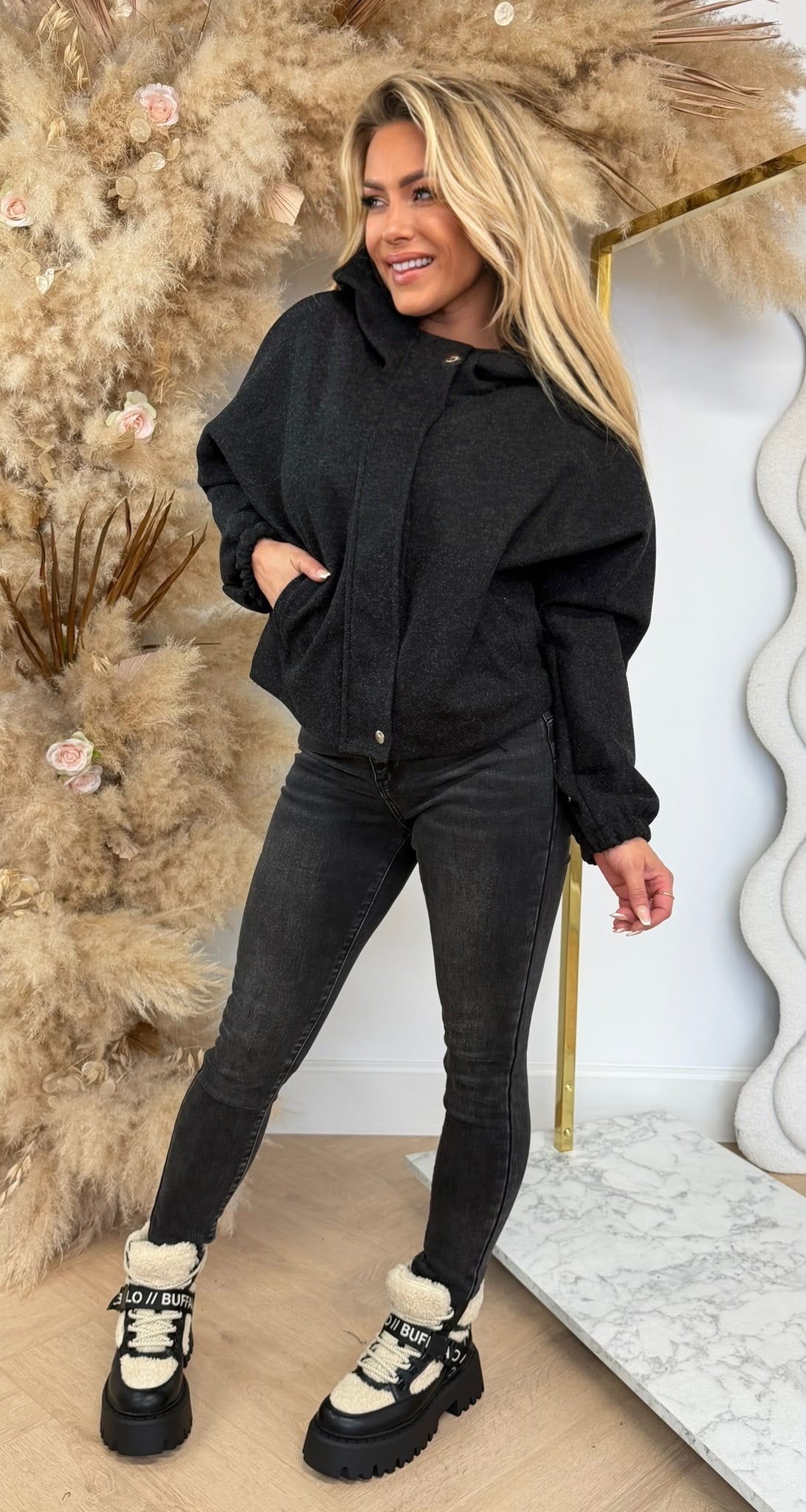 CAPUCHON SOFT JACKET BLACK