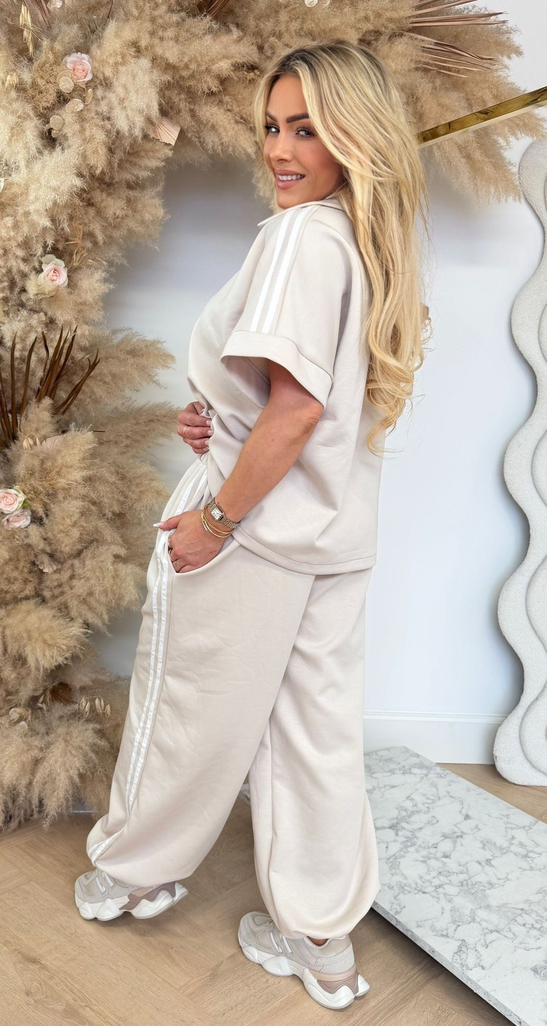 CHAYENNE STRIPE SET LIGHTBEIGE