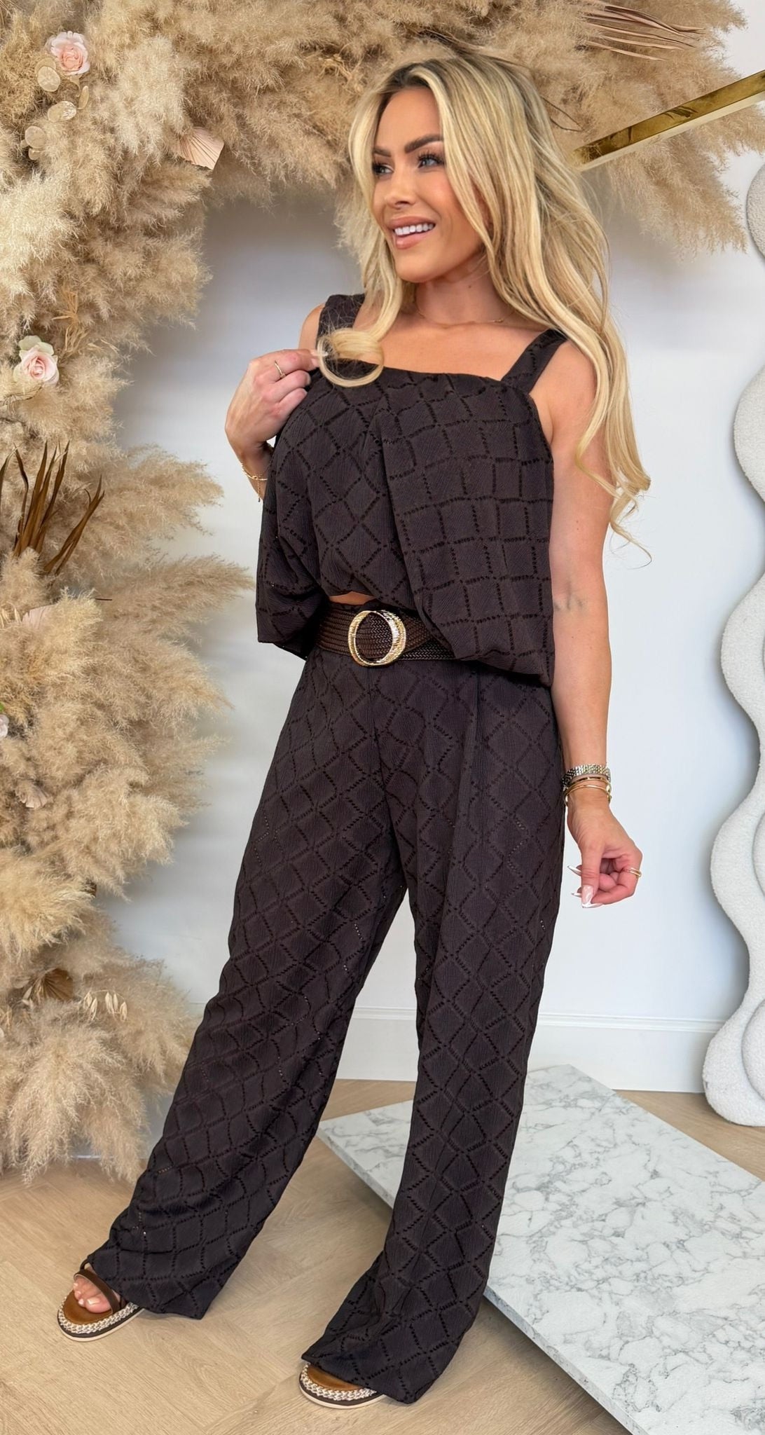 NOUK COMFY TWO PIECE SET CHOCO