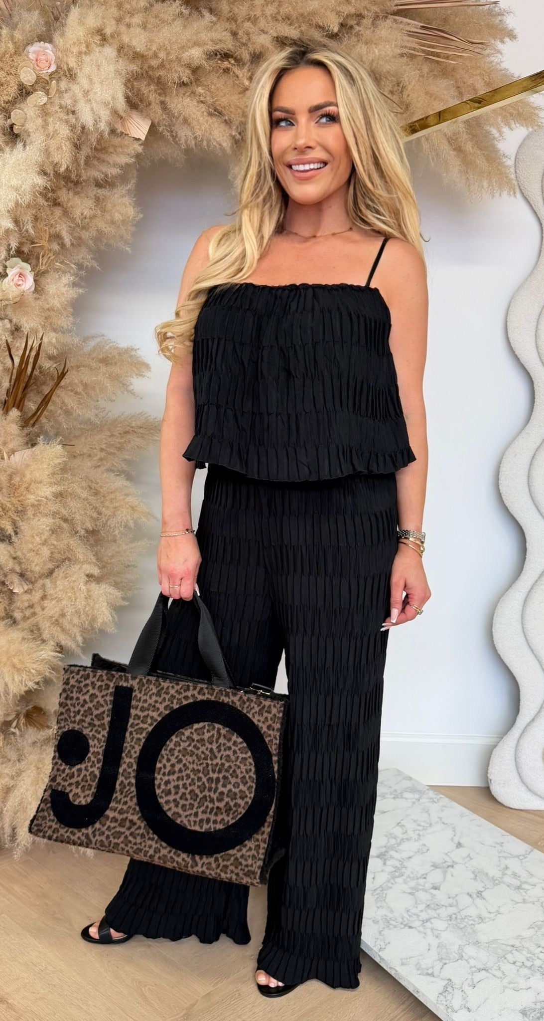 ISA LUXURY JUMPSUIT BLACK
