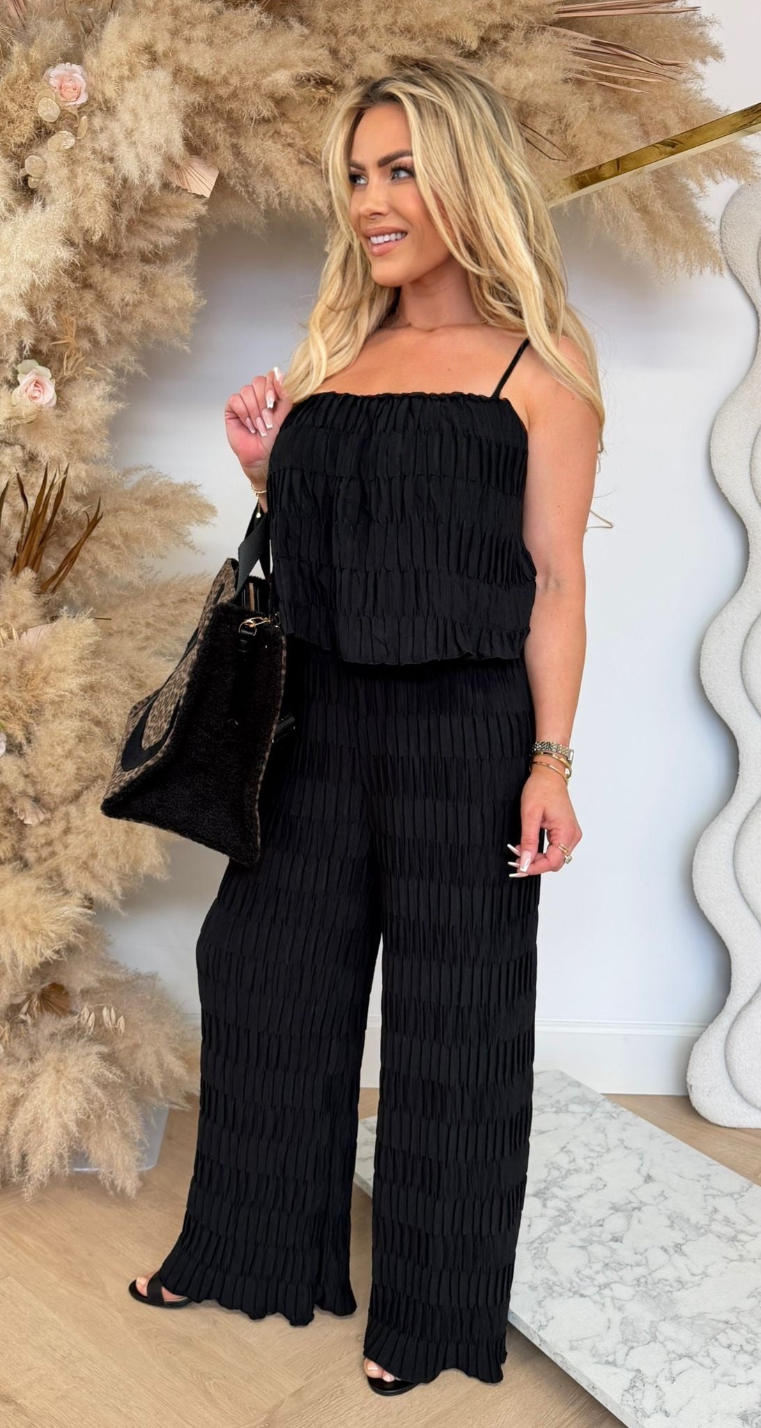 ISA LUXURY JUMPSUIT BLACK
