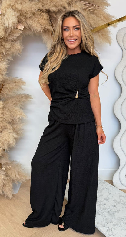 ILSE GOLD DETAIL SET BLACK
