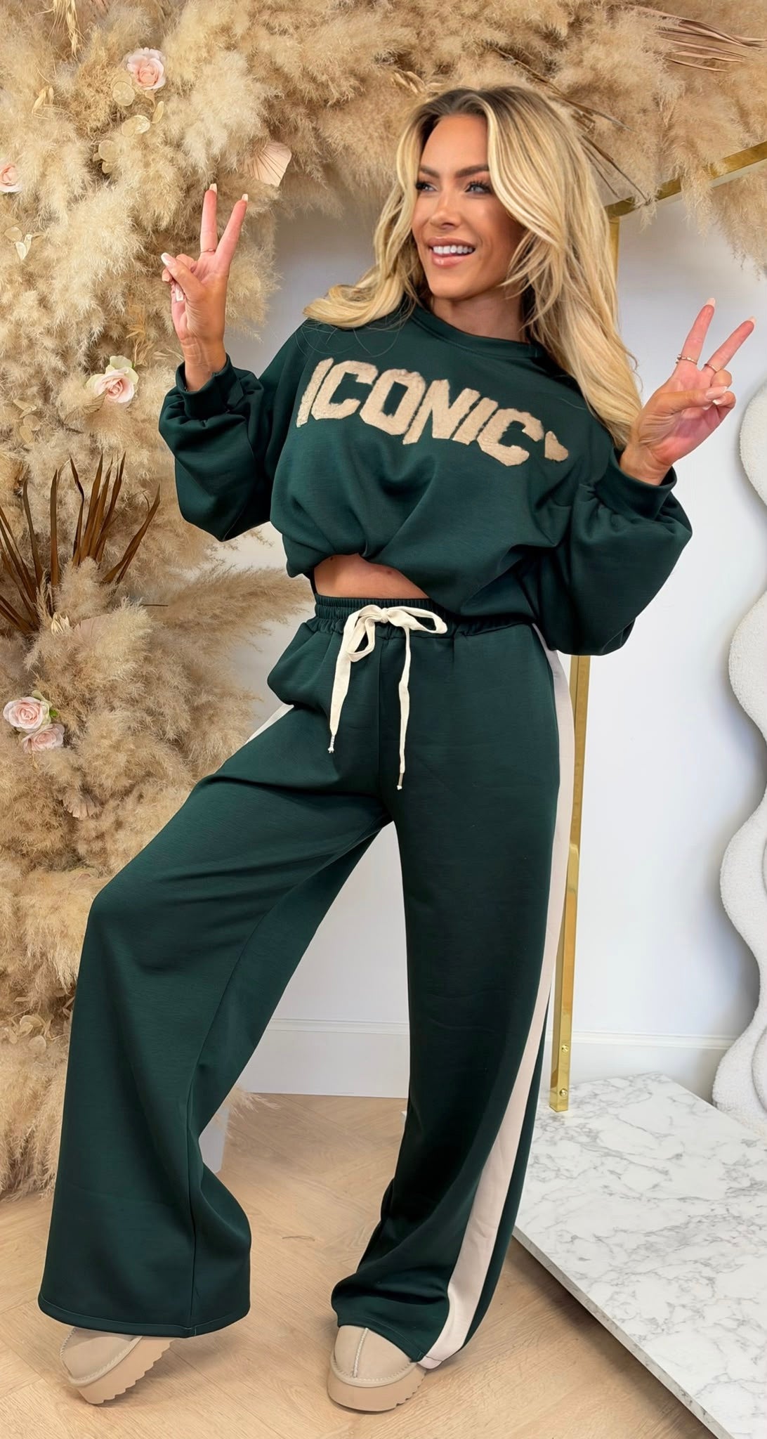 ICONIC STRIPE SET GUCGREEN