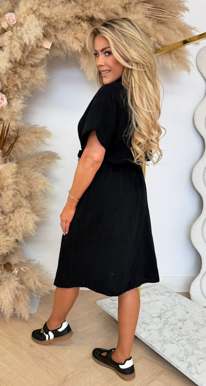 JESSIE MOUSSELINE LUS DRESS BLACK