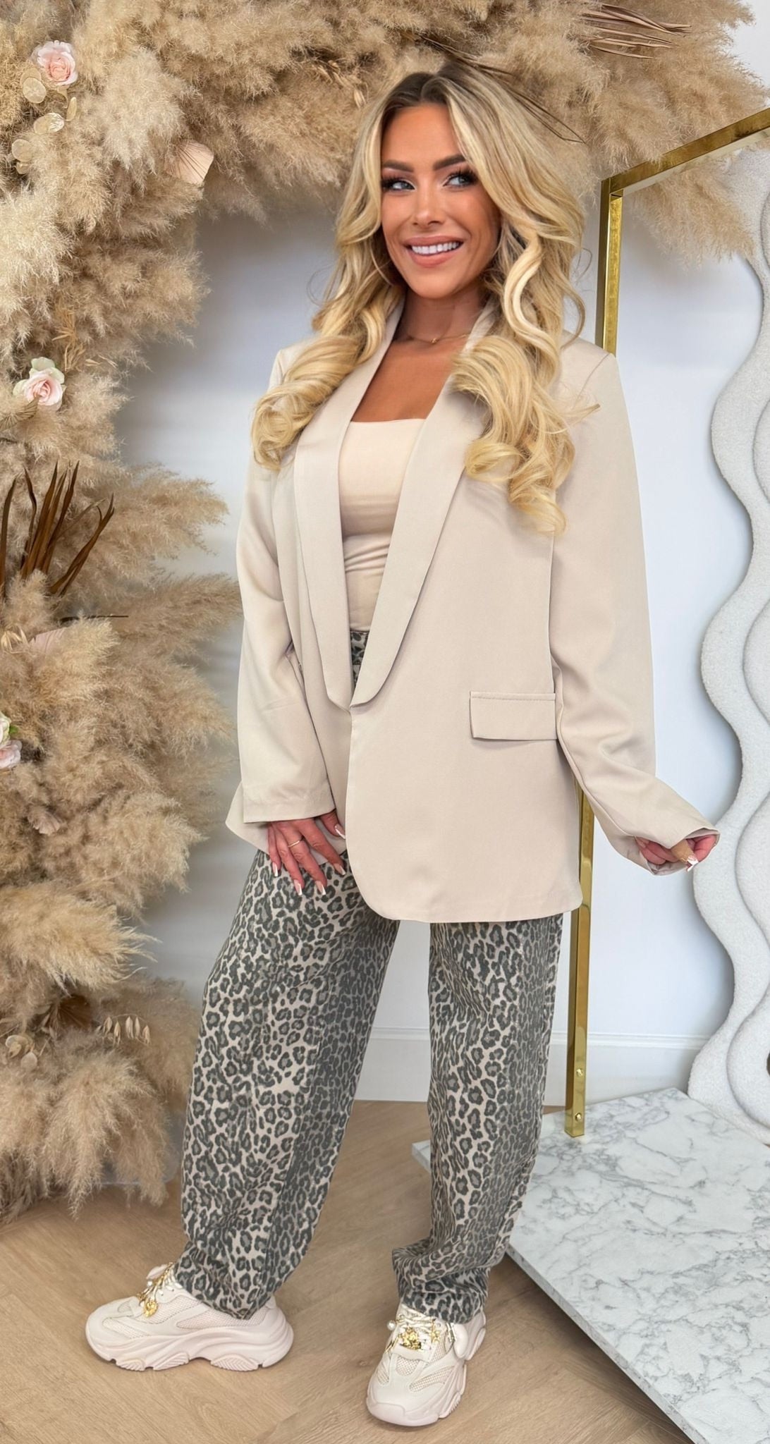 NEW BASIC BLAZER BEIGE