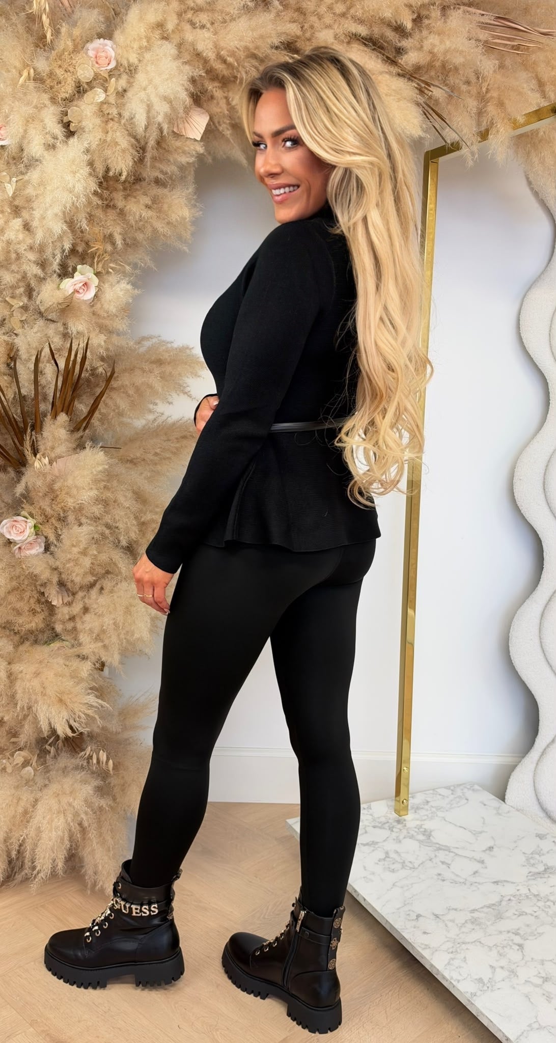 MABEL BELT TOP 20971 BLACK