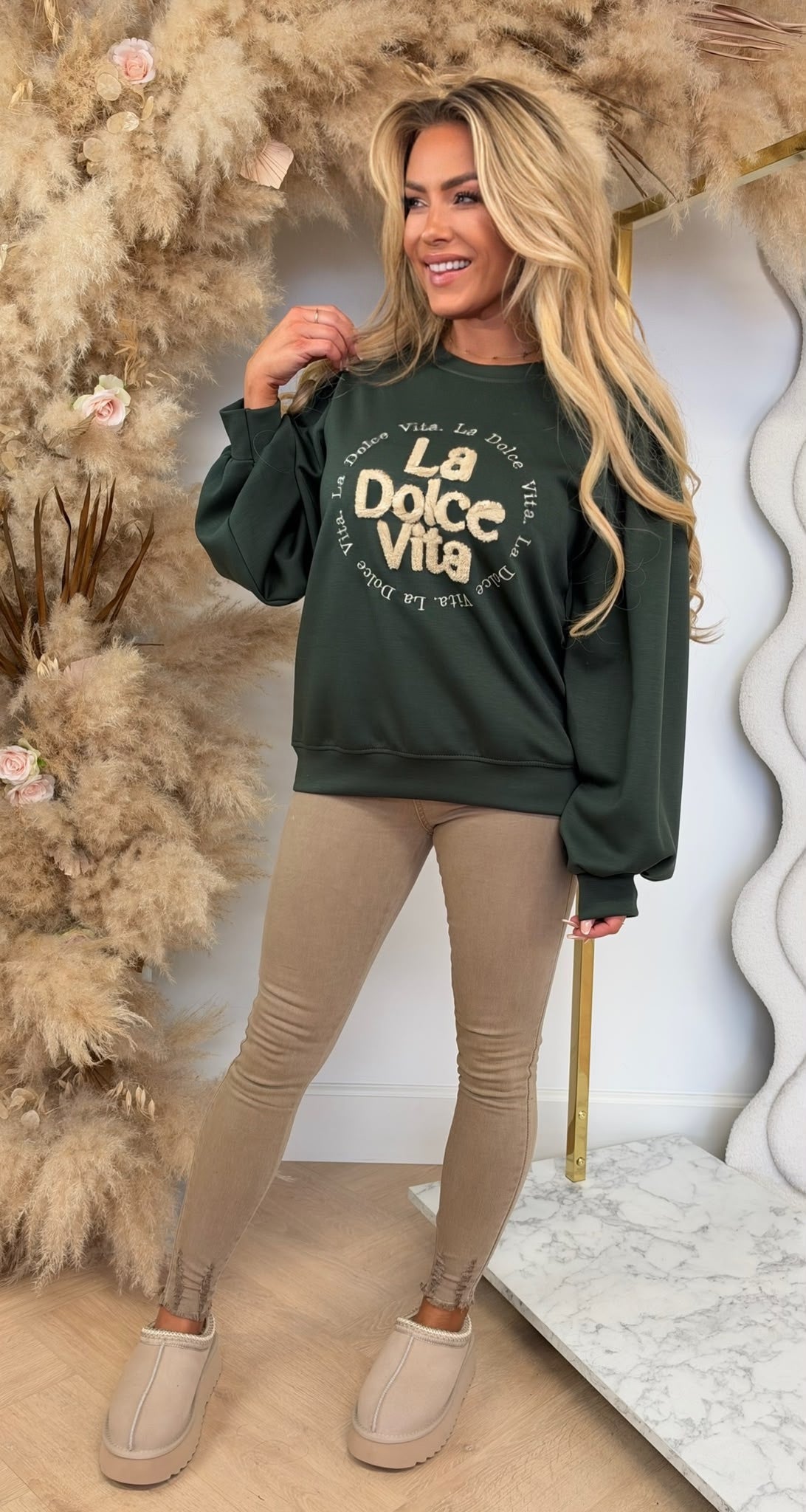 LA DOLCE VITA SWEAT GREEN