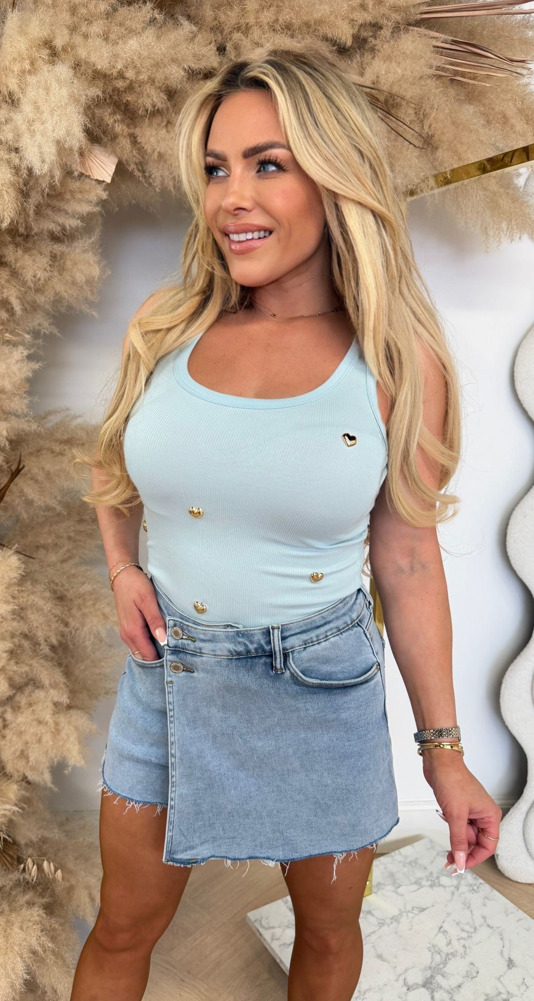 HARTJES STUDS TOP 501 ICEBLUE