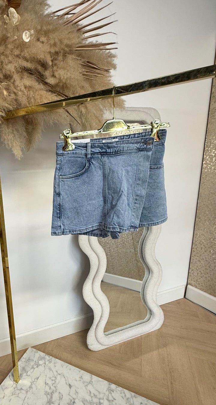 DENIM SKORT 0082-1 BLUE