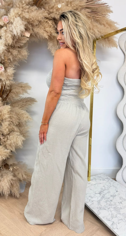 ELIN STRAPLESS JUMPER BEIGE