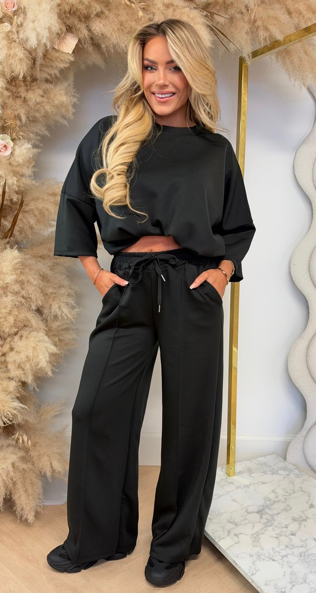 SARAH 2 PIECE SET BLACK