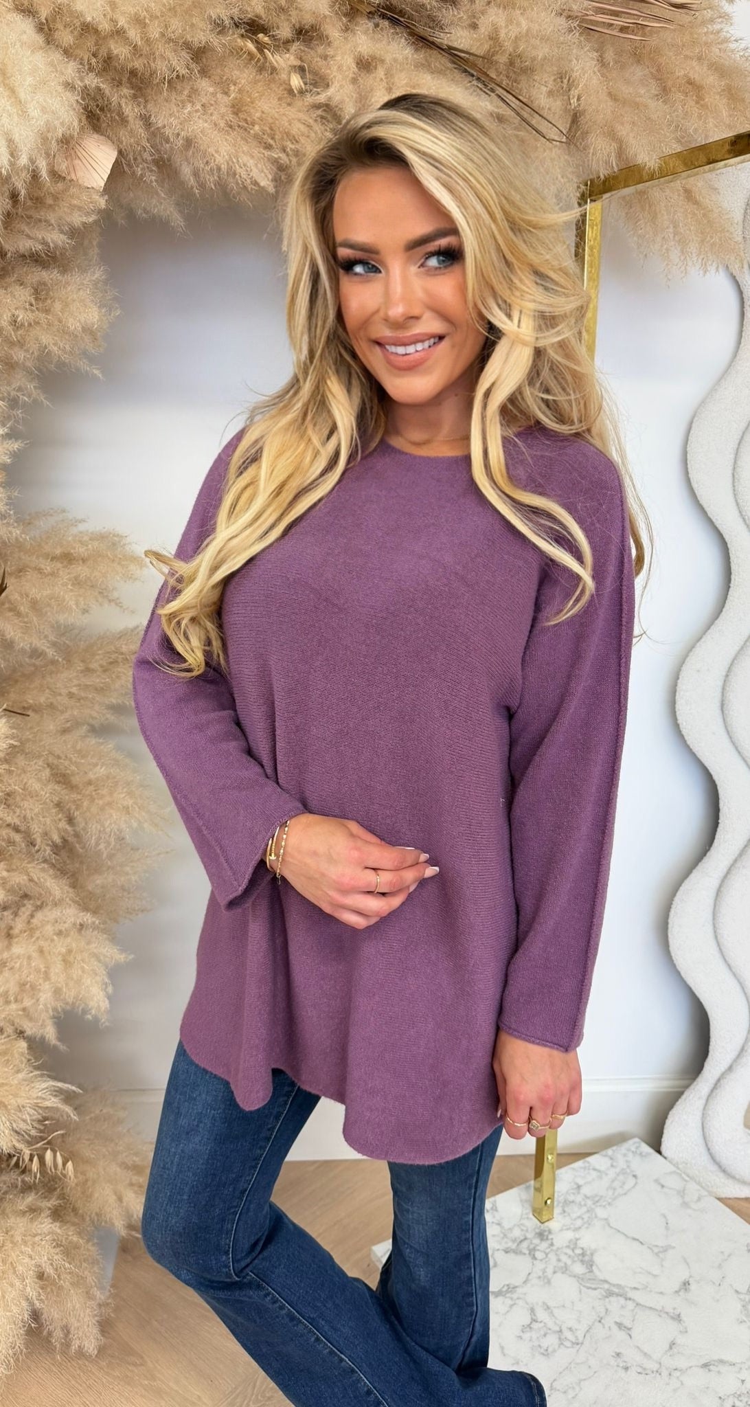 KIMMY SOFT LONG TOP PURPLE